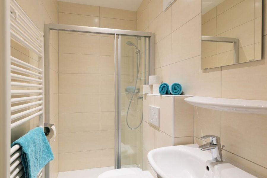 Badezimmer im Ferienhaus Haus Hannah